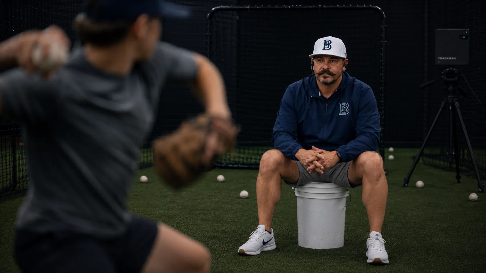Ty Book coaching at By The Book Baseball in Lancaster, PA